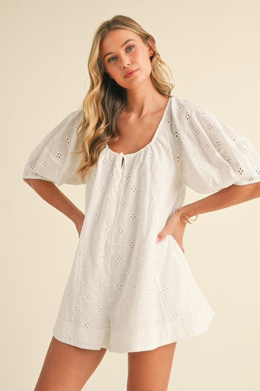 Ever After Eyelet Romper (Restock)