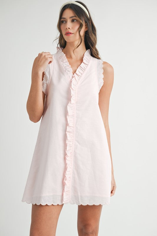 Baby Pink Sunday Best Mini Dress