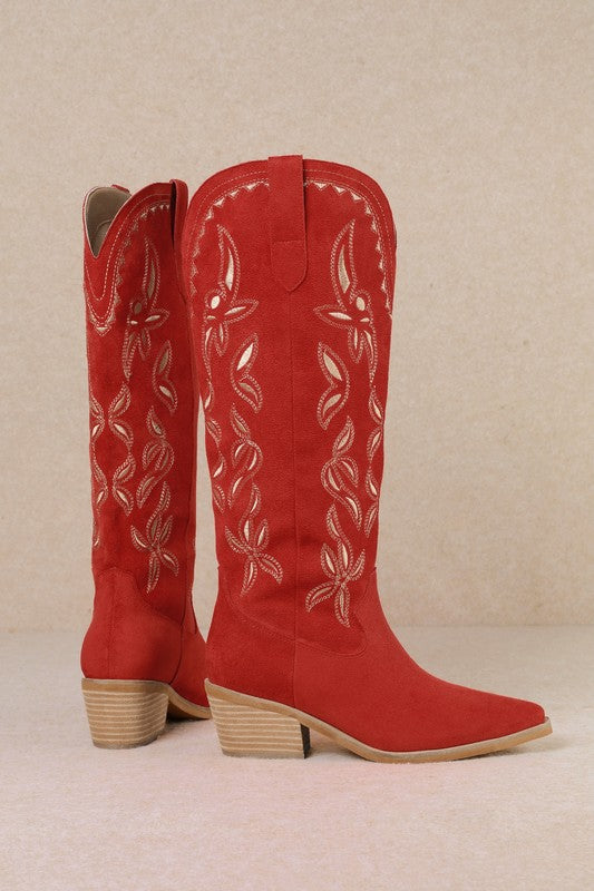 Hot To Go Cowgirl Boot (Red)