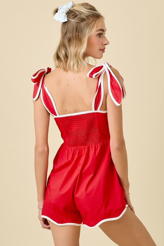 Red Hot Darling Romper