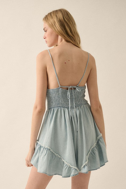 Two-Step Denim Romper