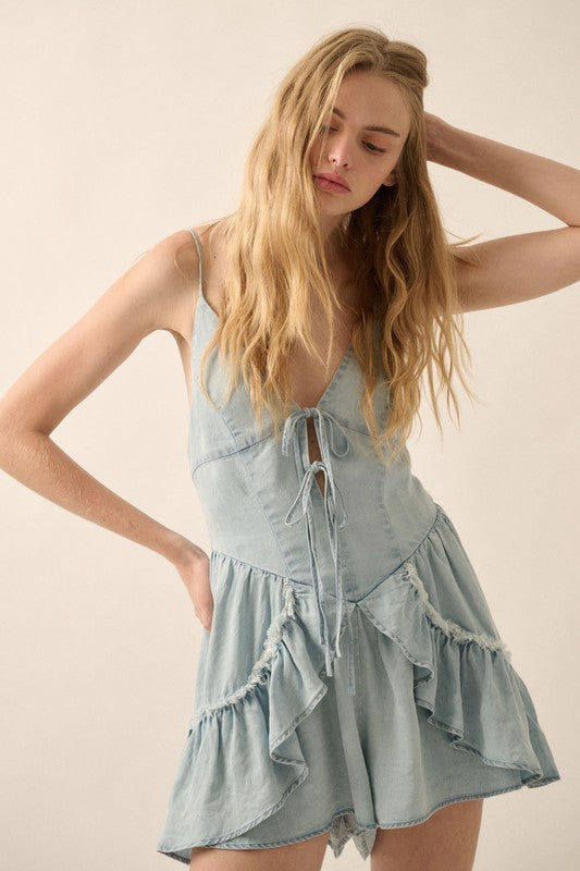 Two-Step Denim Romper