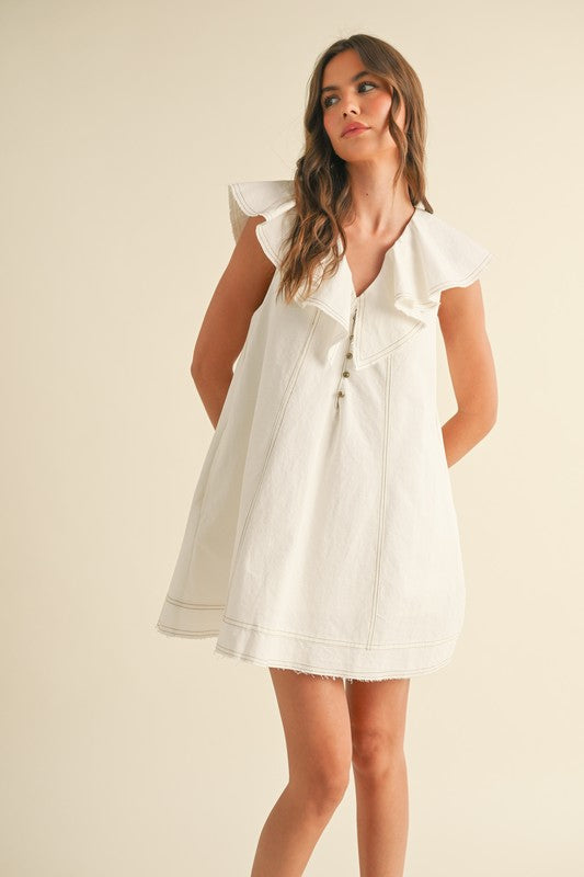 30A Linen Mini Dress