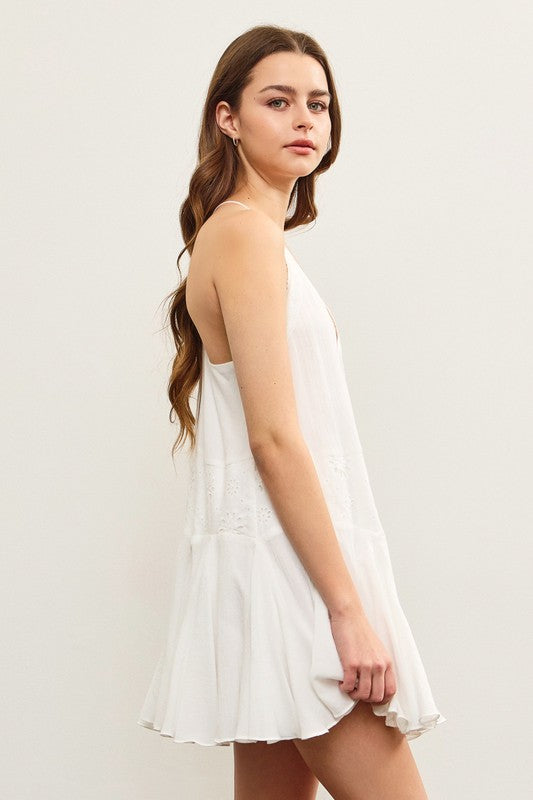 Eyelet Swing Mini Dress (Restock)