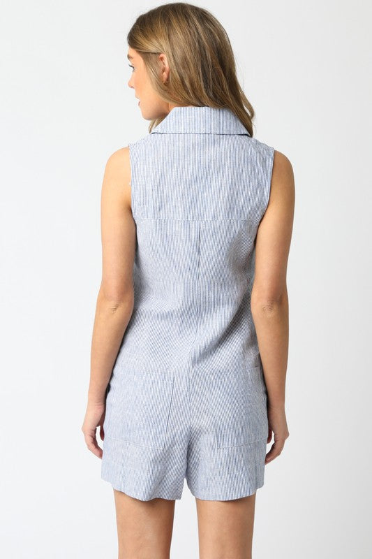 Seersucker Romper