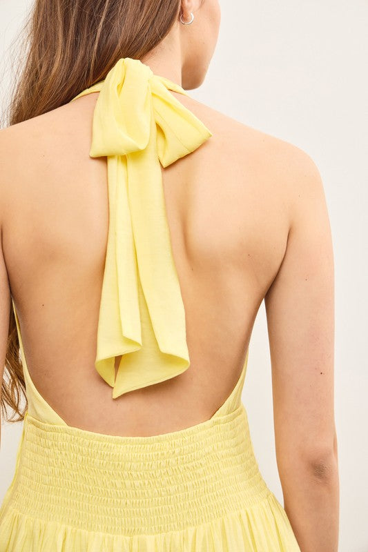 Yellow Summer Romance Maxi Dress