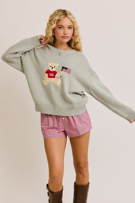 Star-Spangled Snuggles Sweater