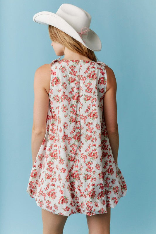 The Blossom Bubble Mini Dress