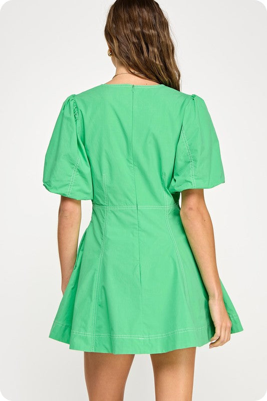 Laci Mini Dress (Green)