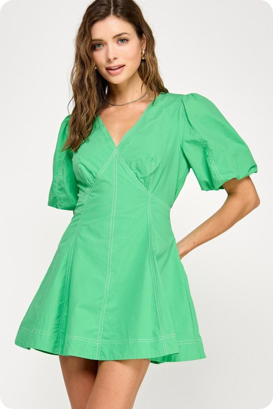 Laci Mini Dress (Green)
