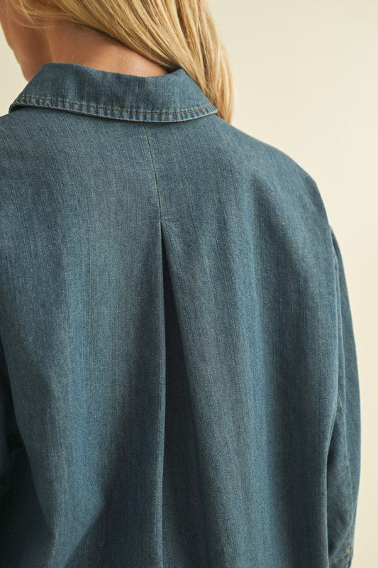 On The River Denim Top