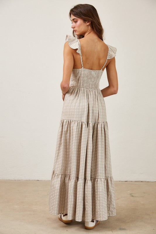 Gingham Hearts Maxi Dress