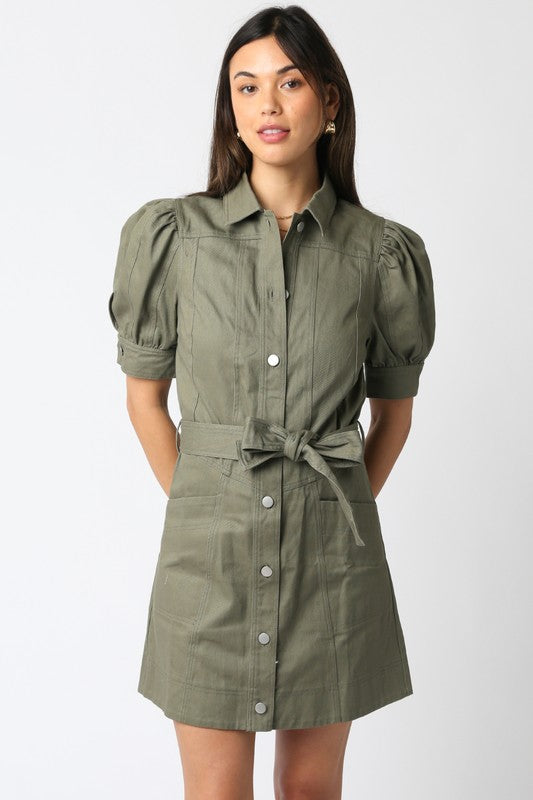 Olive Season Denim Dress