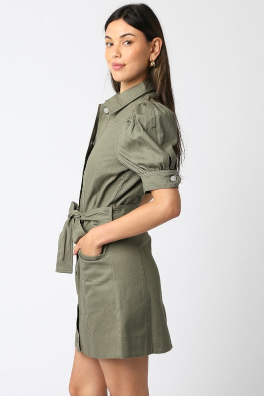 Olive Season Denim Dress