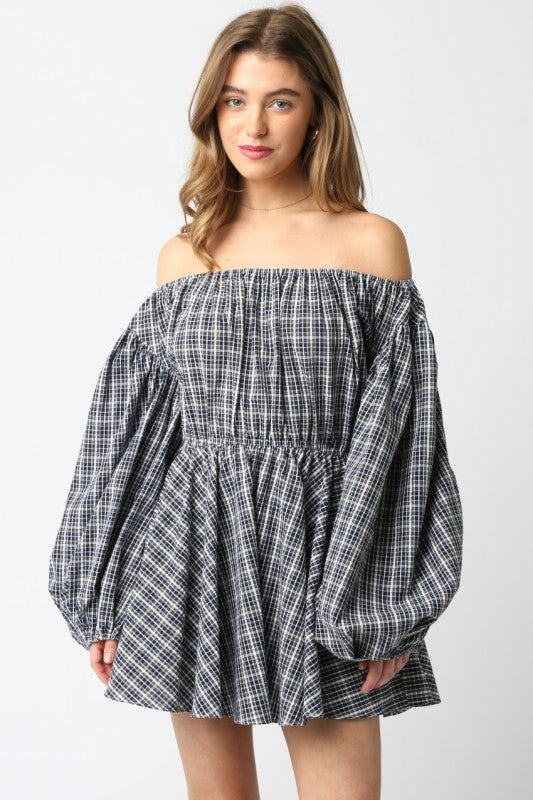 Pumpkin Patch Plaid Dress