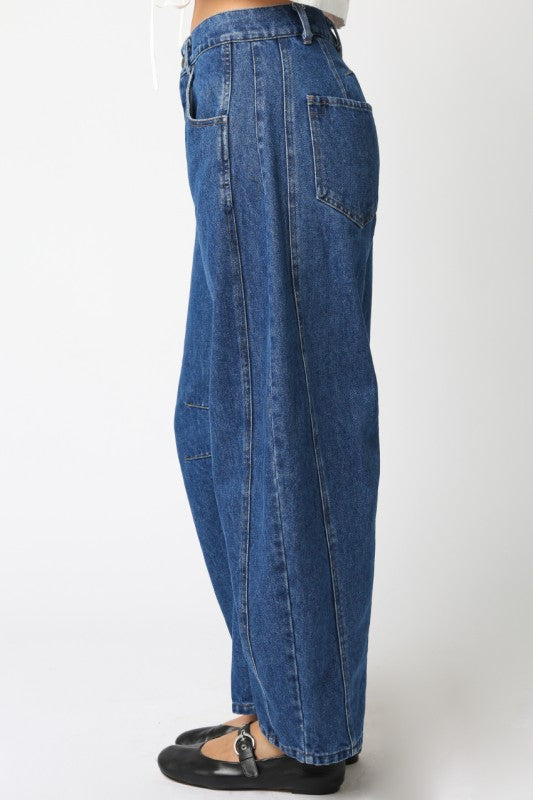 Denim Barrel Jeans