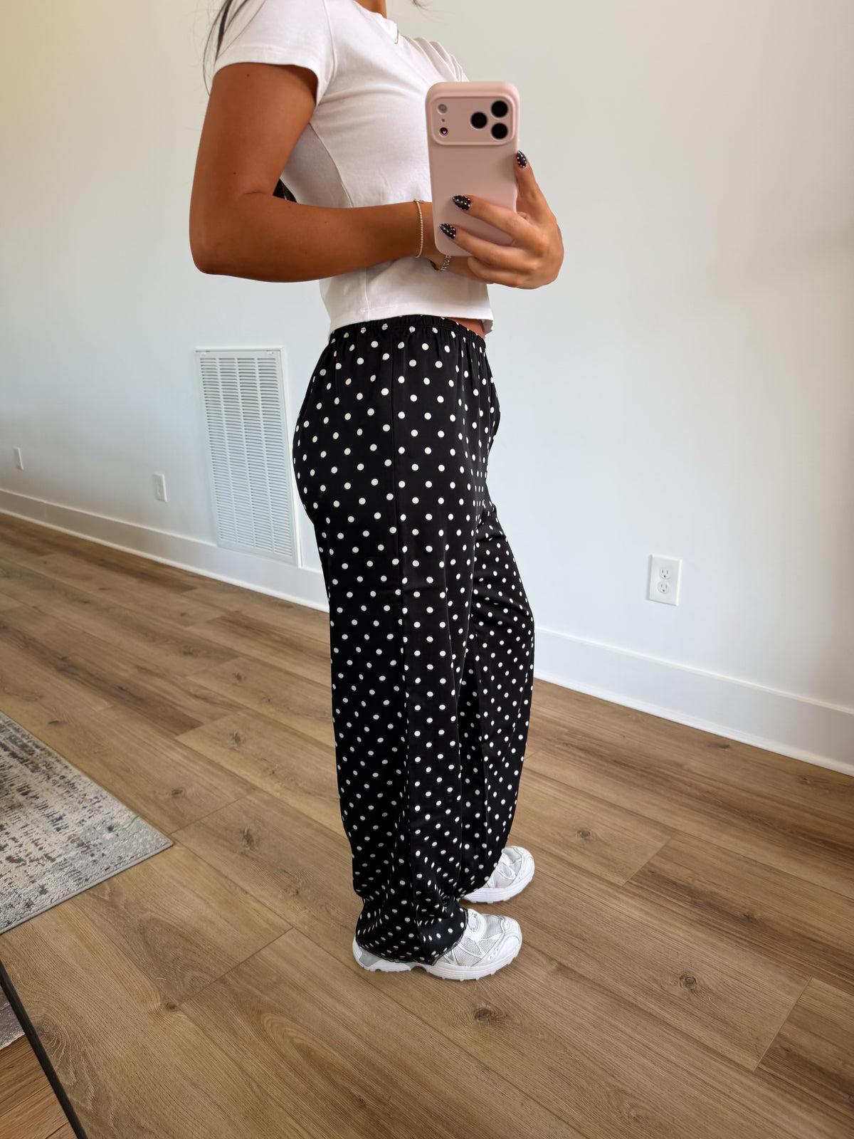 Satin Polka Dot Pants