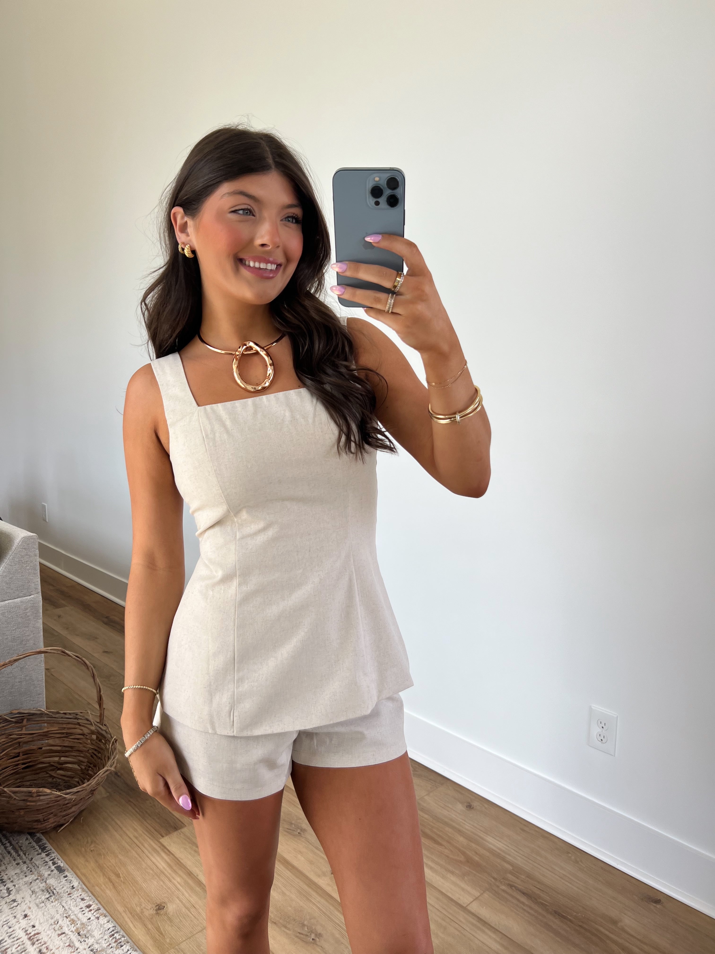 Scarlett Linen Shorts Set