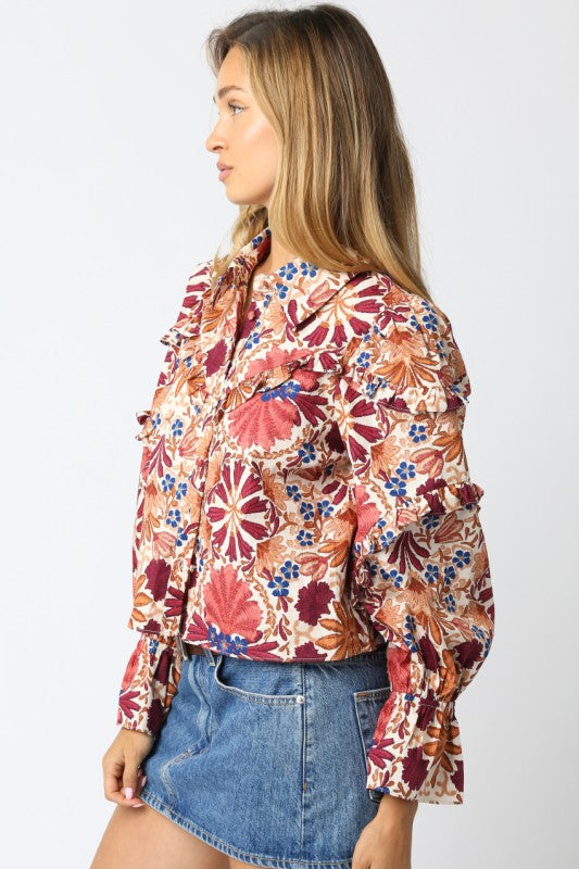 Lucy Ruffle Top
