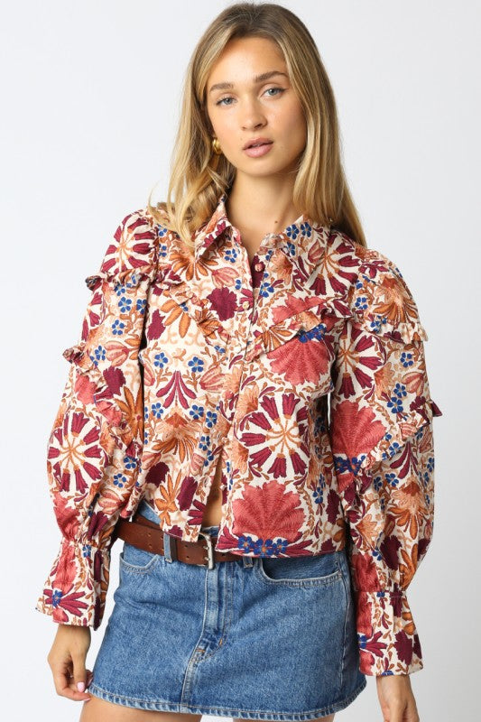 Lucy Ruffle Top