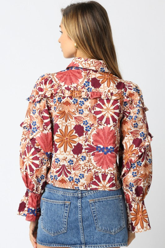 Lucy Ruffle Top