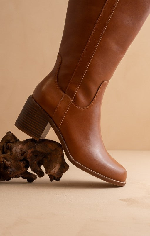 Brown Leather Riding Boots