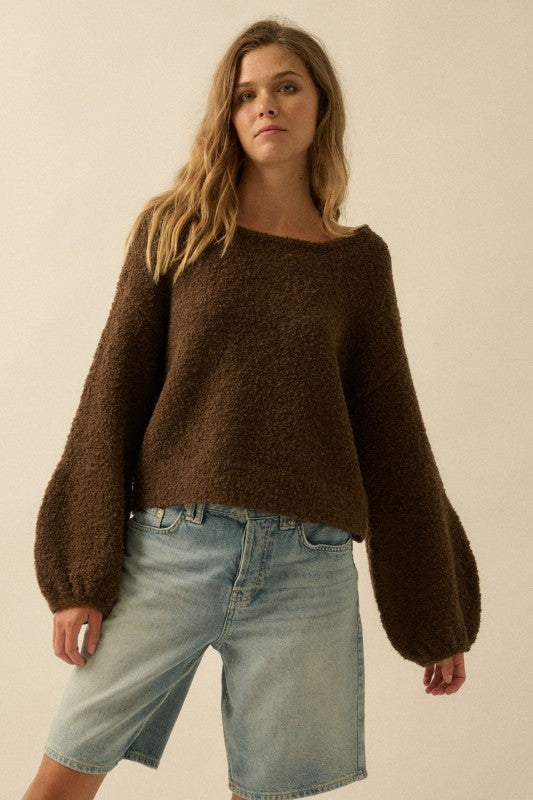 The Chocolate Textured Sweater