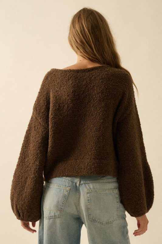 The Chocolate Textured Sweater