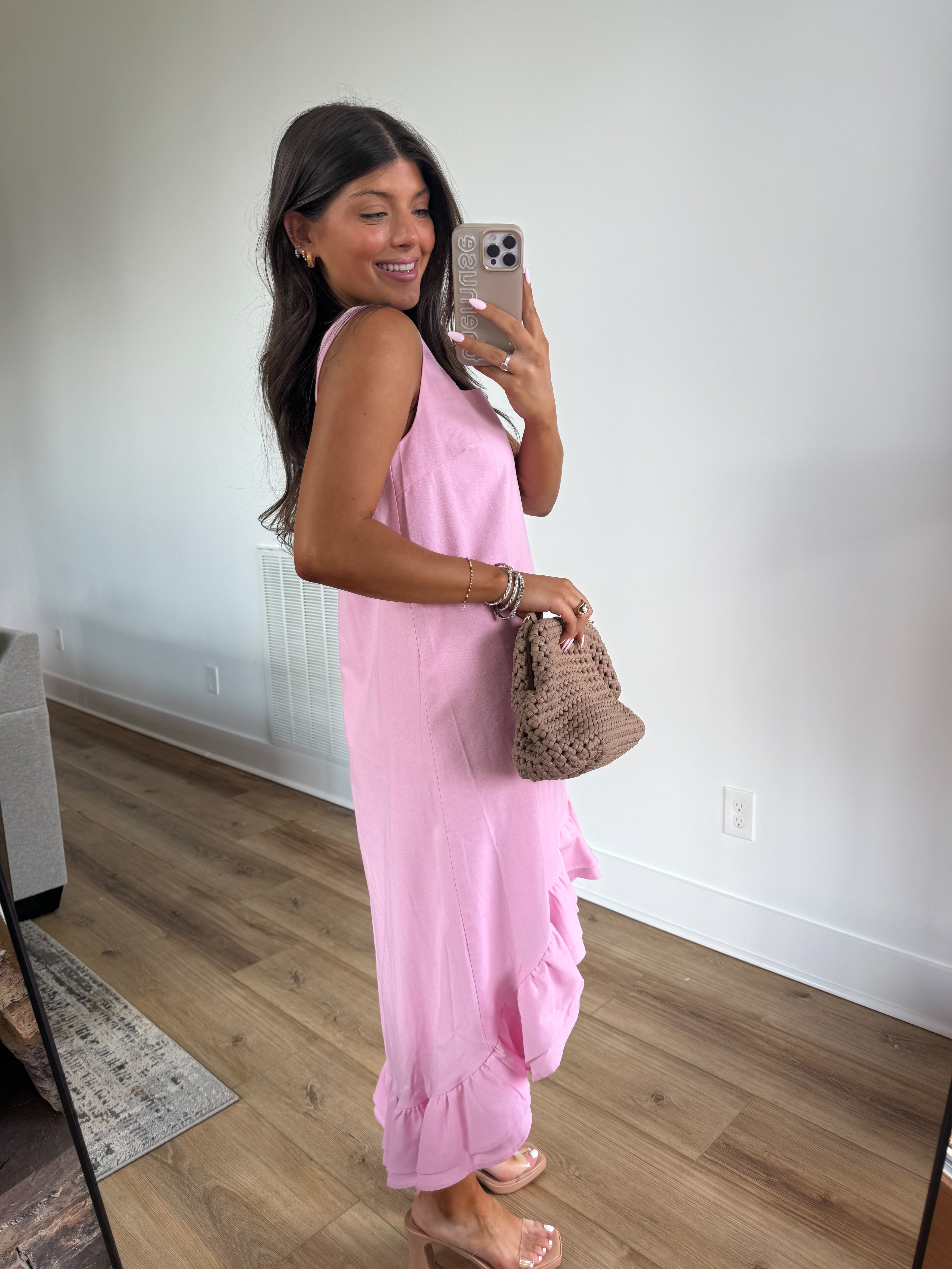 Pink High Low Dress
