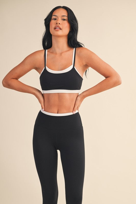 Black Layered SPORTS BRA