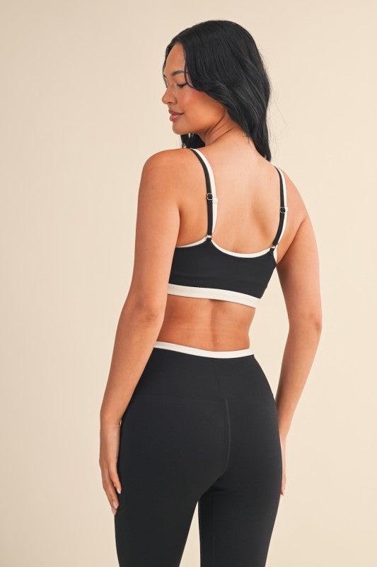 Black Layered SPORTS BRA