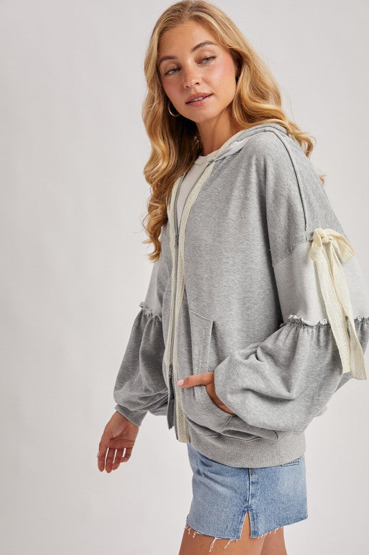 The Cozy Ribbon Lace Hoodie