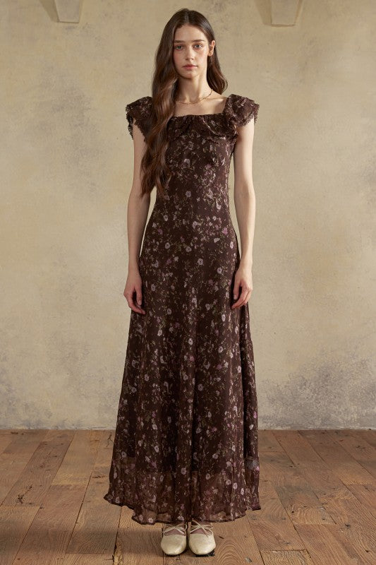 Twilight Bloom Maxi Gown