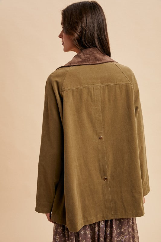 Green Barn Jacket (Plaid Inside)
