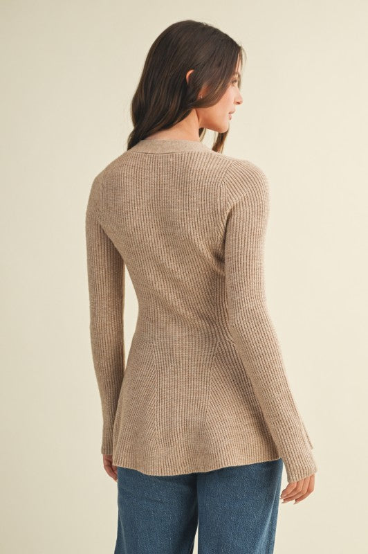 Caramel Knit Cardigan