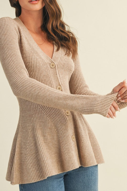Caramel Knit Cardigan
