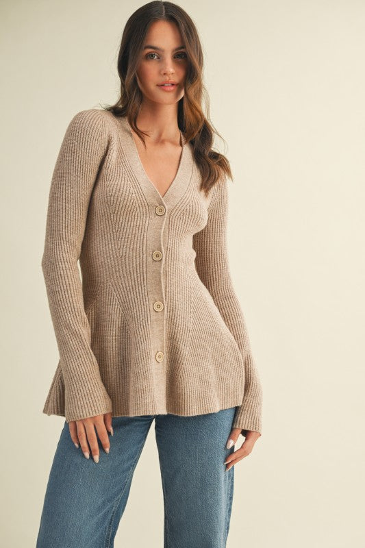 Caramel Knit Cardigan
