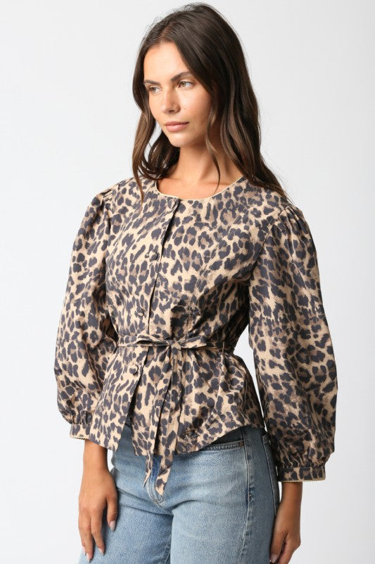 Leopard Luxe Top