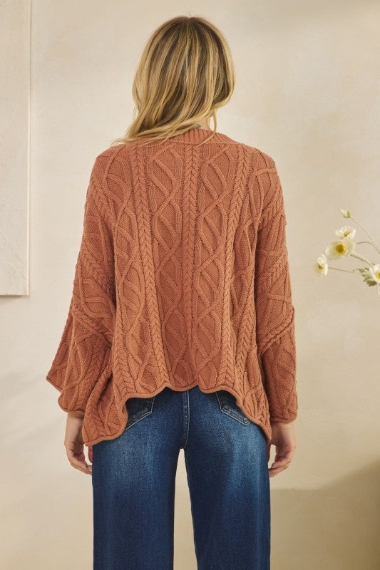 The Soft Scallop Sweater (Pumpkin)