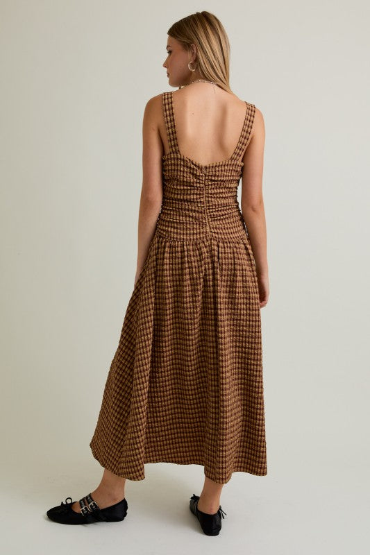 Plaid & Pumpkin Maxi