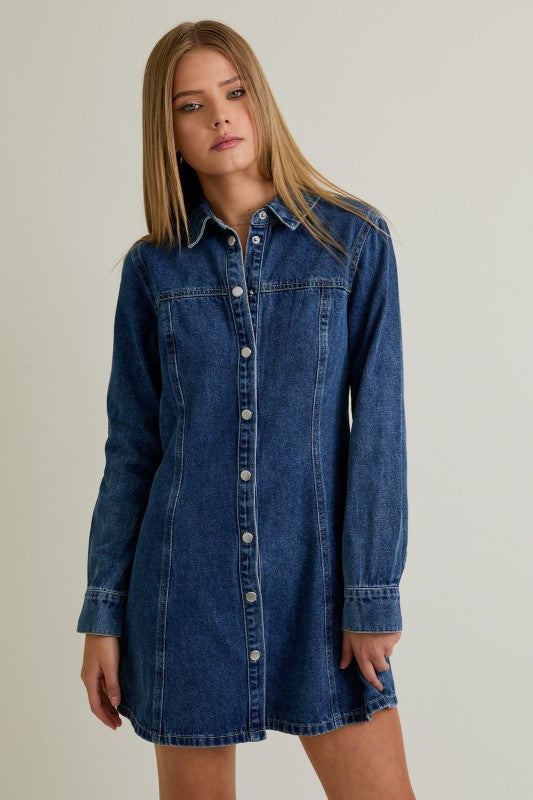 Classic Blue Jean Dress(PRE-ORDER (11/7)/ Restock)