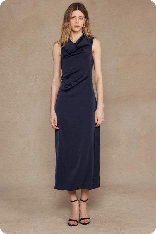 The Amara Dress (Navy)