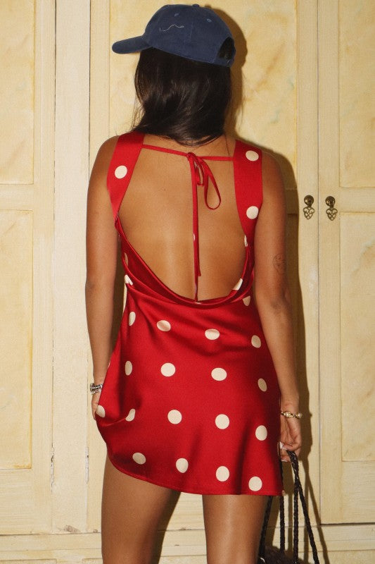 With Love Mini Dress (Red/Cream)