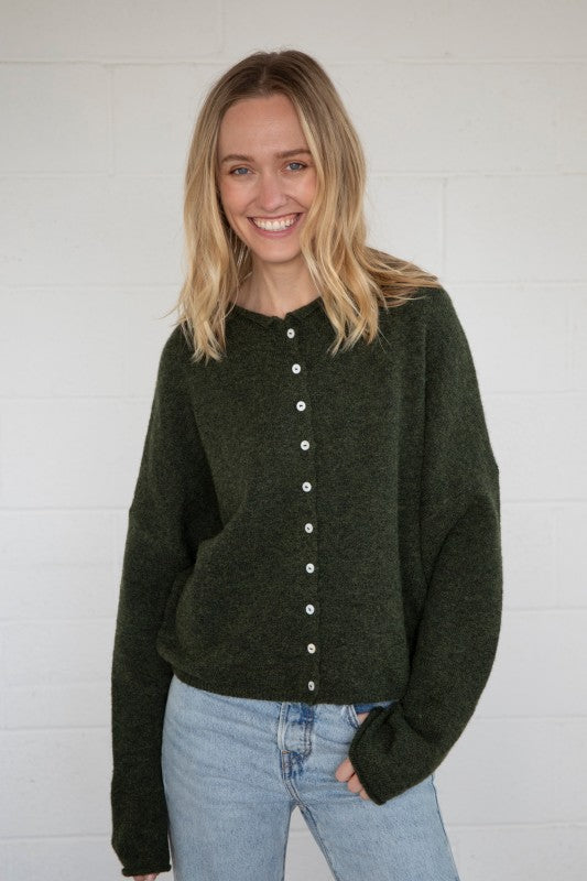 Best Dress Cardigan (Hunter Green)