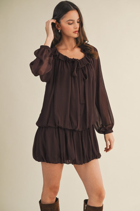 The Bubble Brown Fall Dress