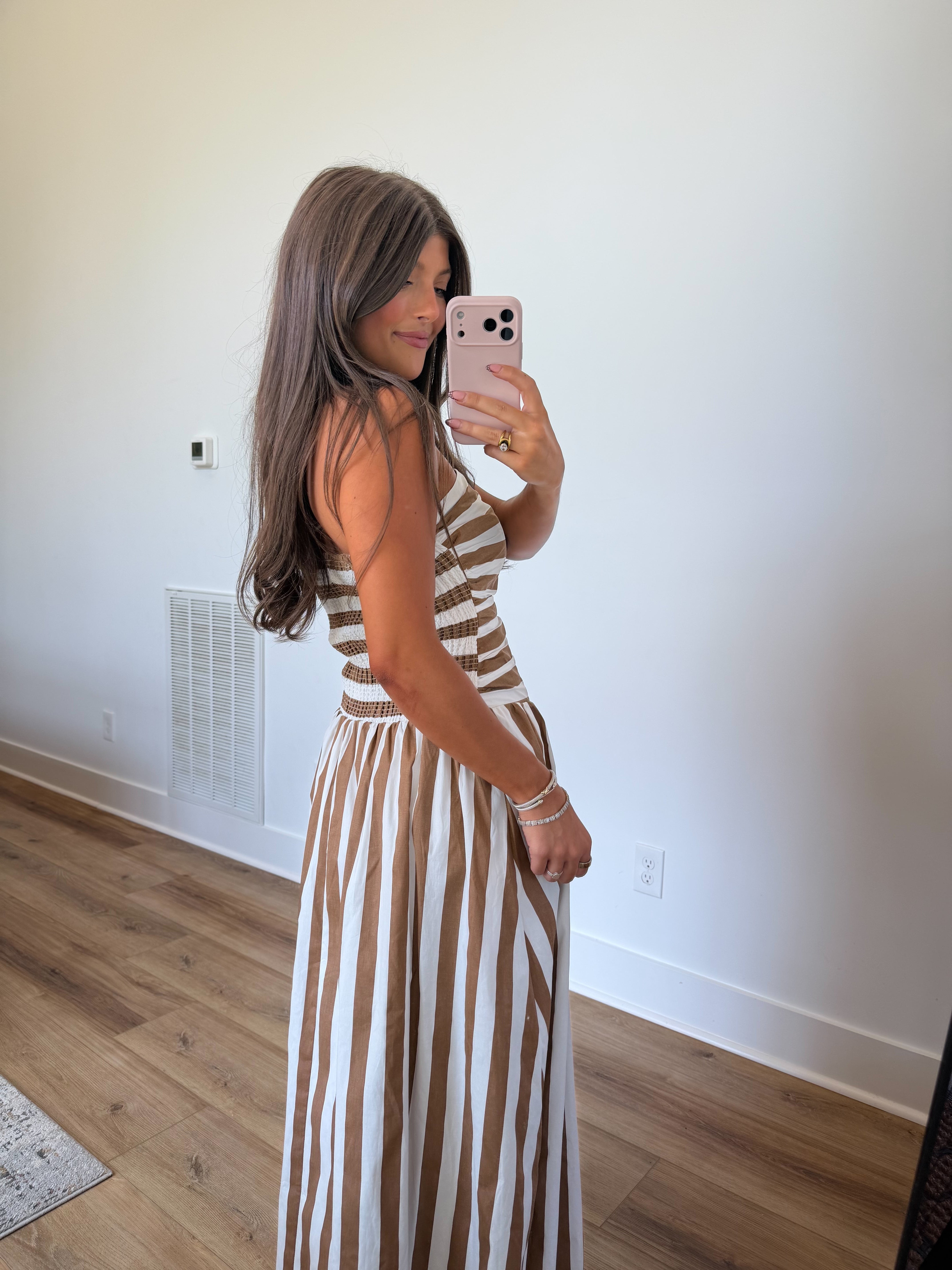 The Social Club Maxi (Brown Stripes)