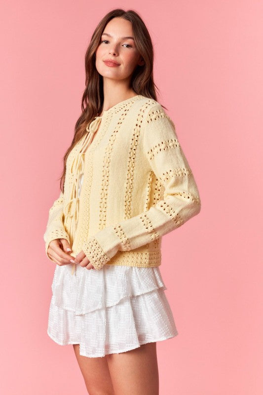 Lemon Tie Sweater
