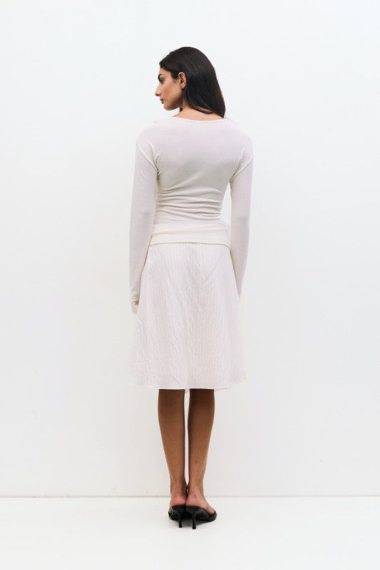 Ivory Twist Front Top
