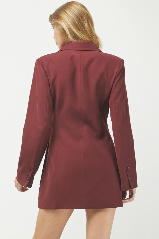 The Merlot Martini Blazer Dress (PRE-ORDER (1-2 weeks)/ Restock)