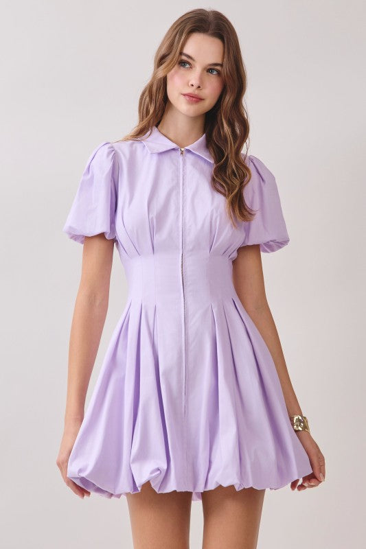 Flutter Mini Dress (Lavender)